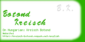 botond kreisch business card